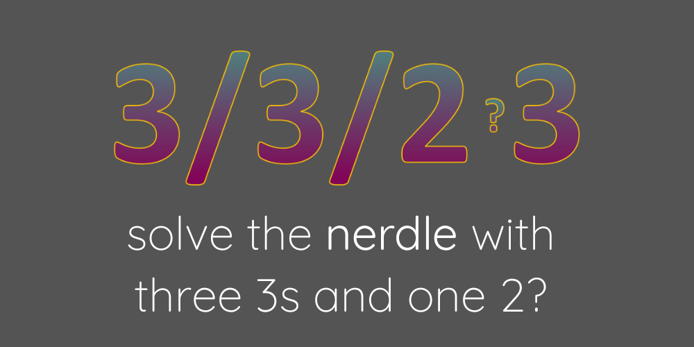 Nerdle and other daily number games from the nerdleverse