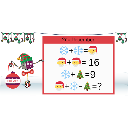 Solve the clue 🎅+ ️🎄=?